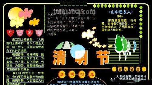 清明节的手抄报怎么画人物 小学生清明节手抄报大全？