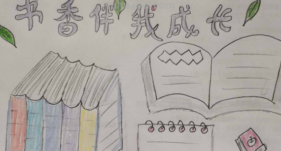 如何画读书手抄报