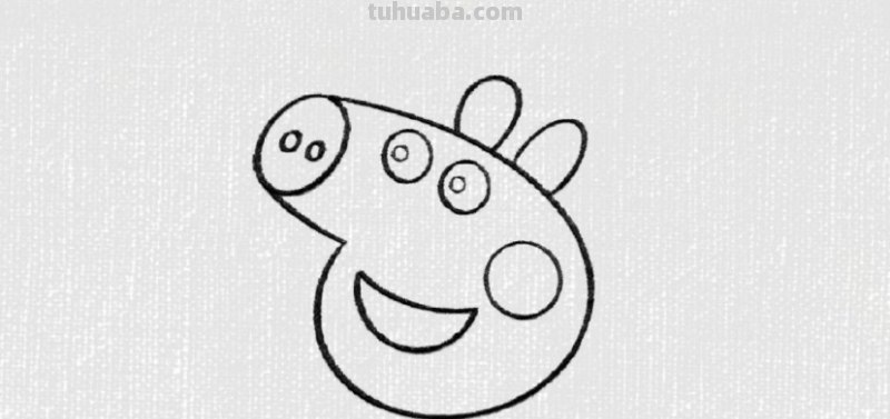 怎样画小猪佩奇和小猪乔治