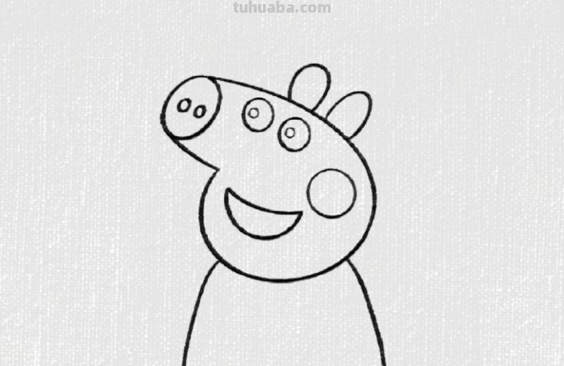 怎样画小猪佩奇和小猪乔治