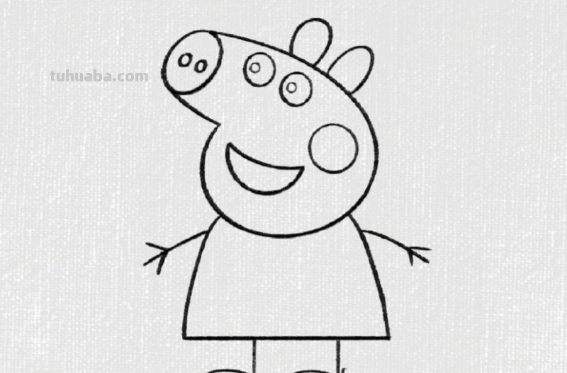 怎样画小猪佩奇和小猪乔治