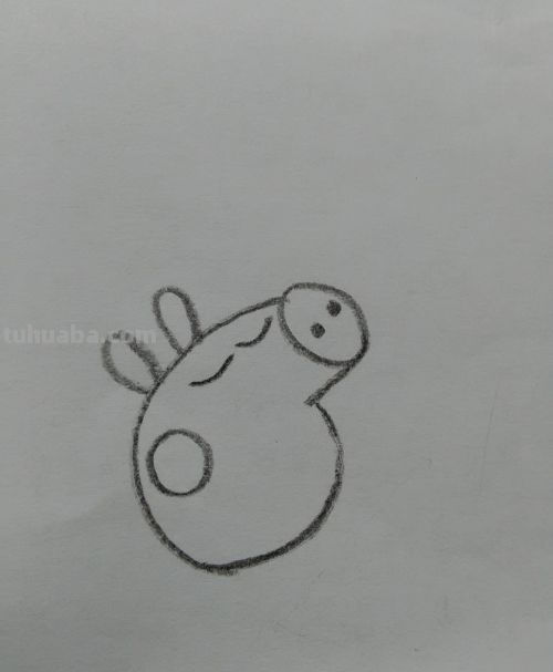 小猪佩奇吃雪糕怎么画