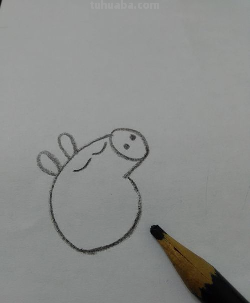 小猪佩奇吃雪糕怎么画