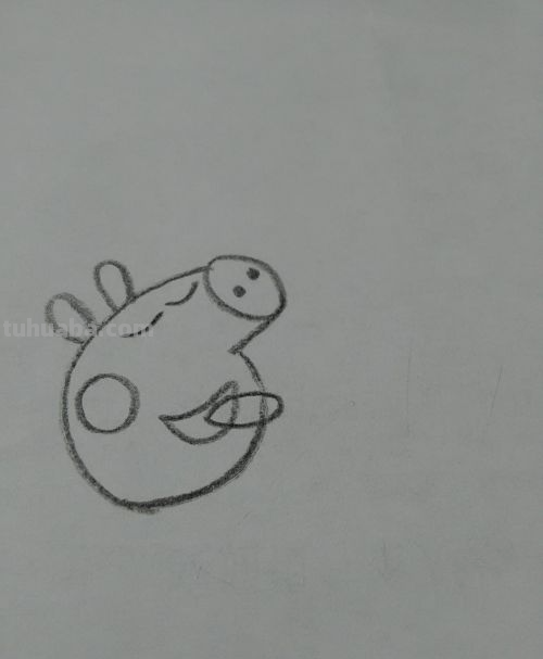 小猪佩奇吃雪糕怎么画