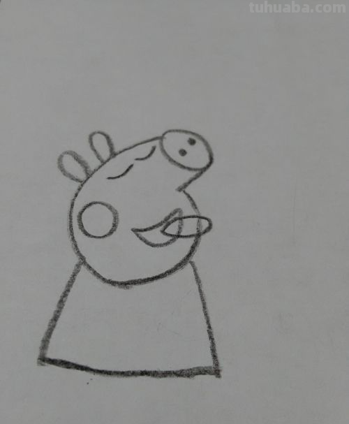 小猪佩奇吃雪糕怎么画