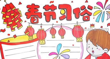 过年手抄报怎么做