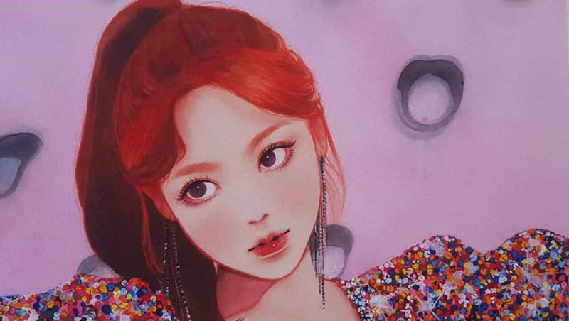 动漫风水彩插画 仙气逼人 学水彩就画这种