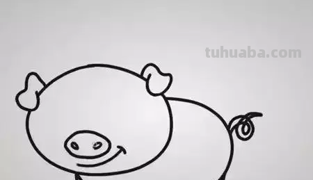 可爱的小猪画法