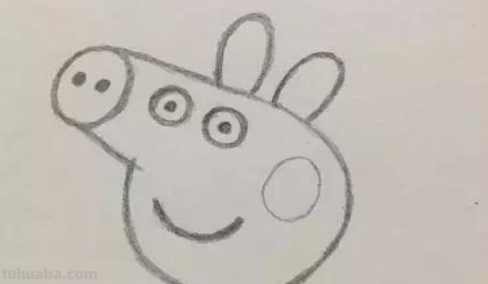 如何画出小猪佩奇