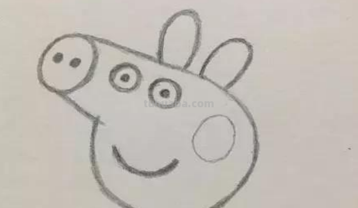 如何画出小猪佩奇