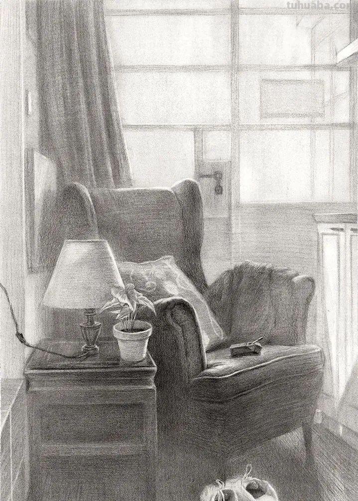 八开素描场景创作原画1:1高清复制作品欣赏（建议收藏）