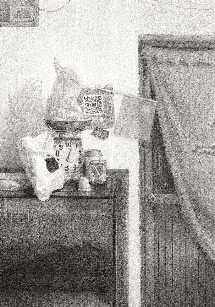 八开素描场景创作原画1:1高清复制作品欣赏（建议收藏）