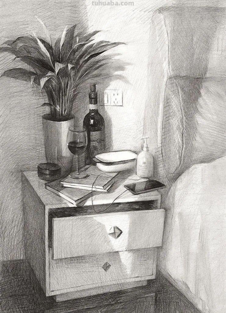 八开素描场景创作原画1:1高清复制作品欣赏（建议收藏）