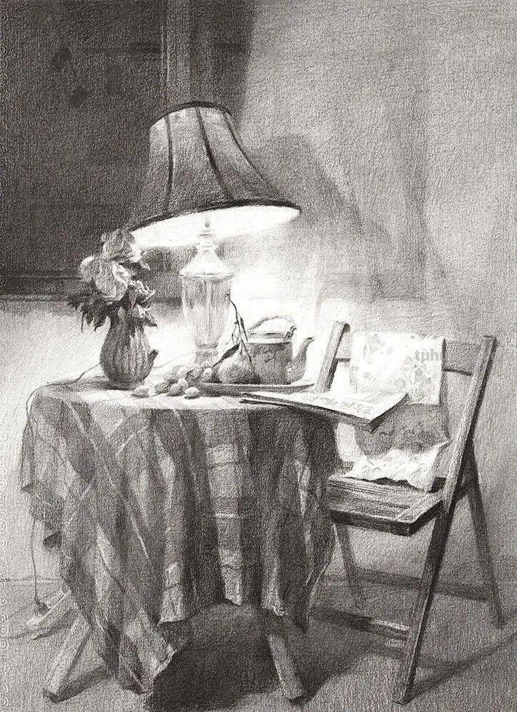 八开素描场景创作原画1:1高清复制作品欣赏（建议收藏）