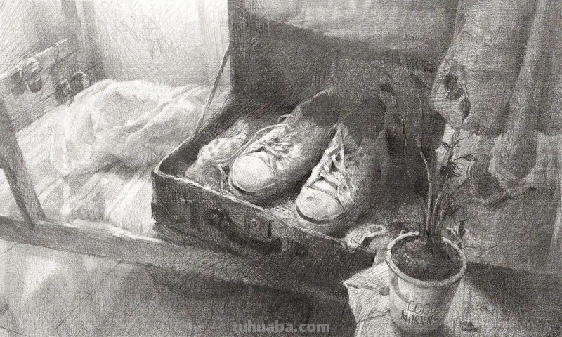 八开素描场景创作原画1:1高清复制作品欣赏（建议收藏）
