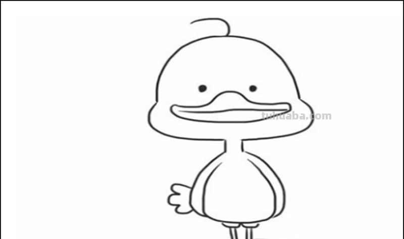 如何画小鸭子