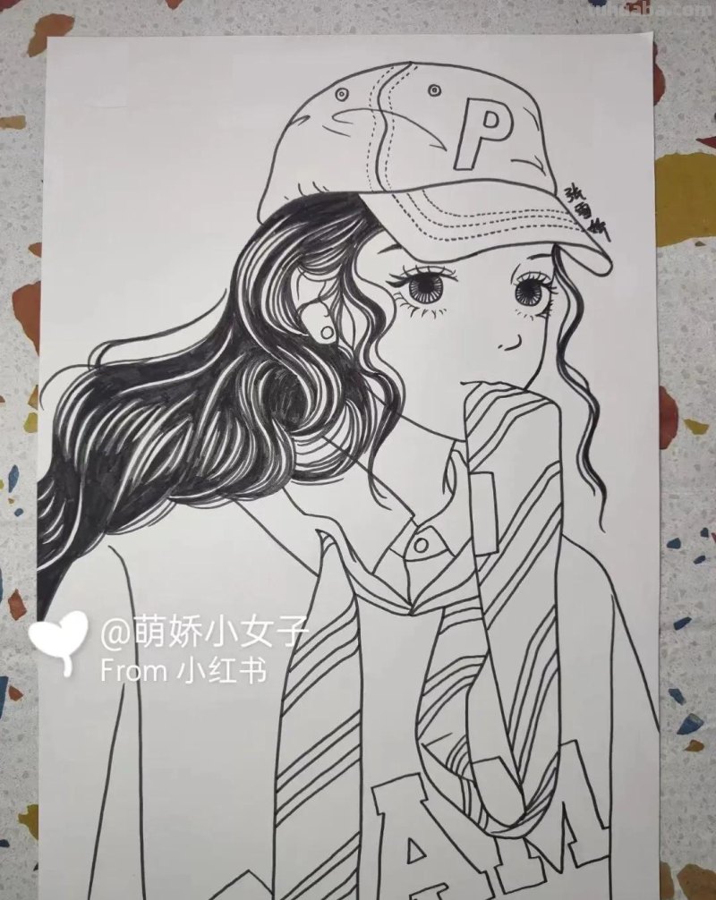 40张线稿+效果图，动漫福利！喜欢的千万别收藏！怕你画的停不下