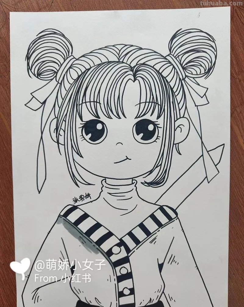 40张线稿+效果图，动漫福利！喜欢的千万别收藏！怕你画的停不下