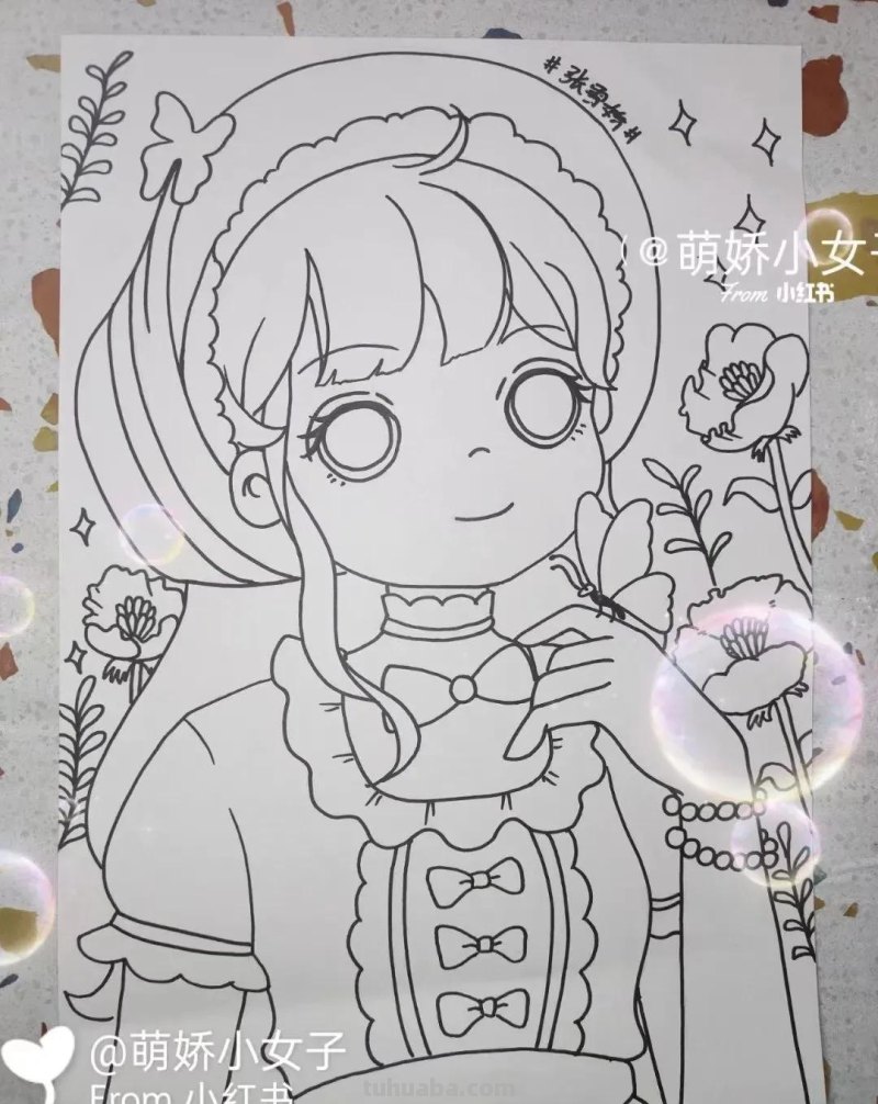 40张线稿+效果图，动漫福利！喜欢的千万别收藏！怕你画的停不下