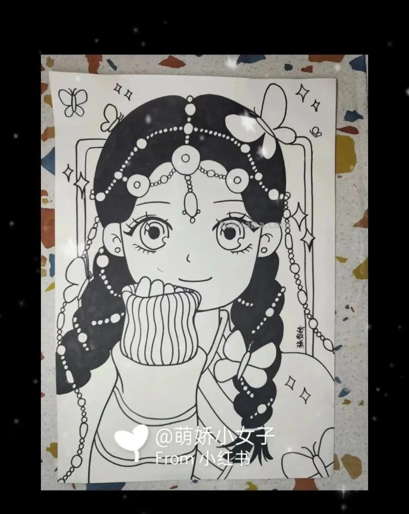 40张线稿+效果图，动漫福利！喜欢的千万别收藏！怕你画的停不下