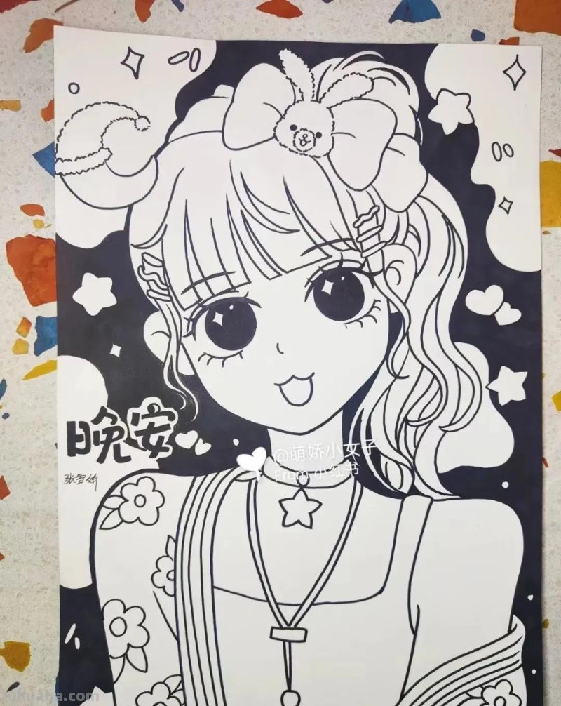 40张线稿+效果图，动漫福利！喜欢的千万别收藏！怕你画的停不下