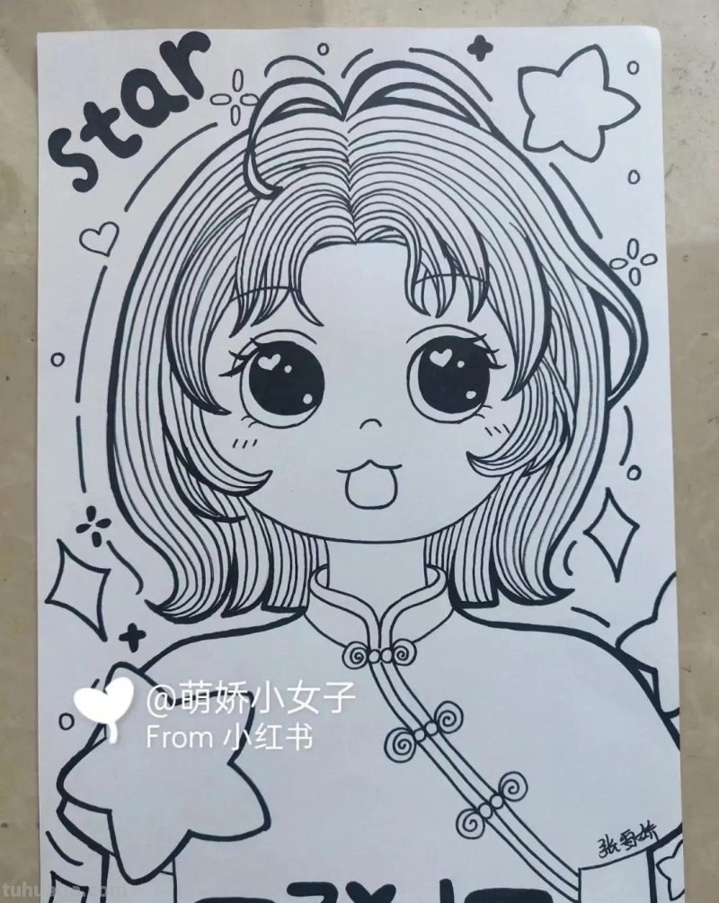 40张线稿+效果图，动漫福利！喜欢的千万别收藏！怕你画的停不下