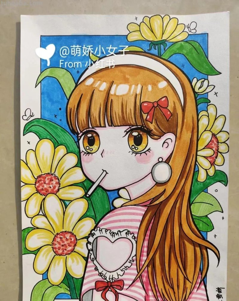 40张线稿+效果图，动漫福利！喜欢的千万别收藏！怕你画的停不下