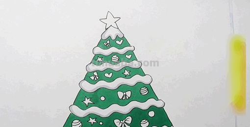 圣诞树怎么画