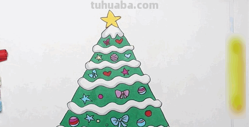 圣诞树怎么画