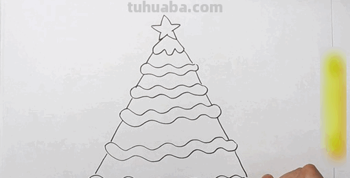 圣诞树怎么画