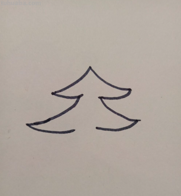 圣诞树怎么画
