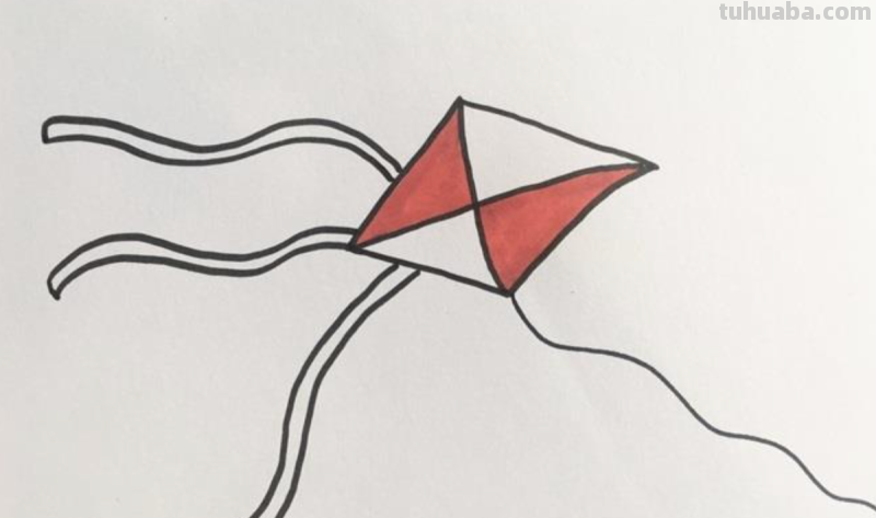 风筝怎么画简笔画图片