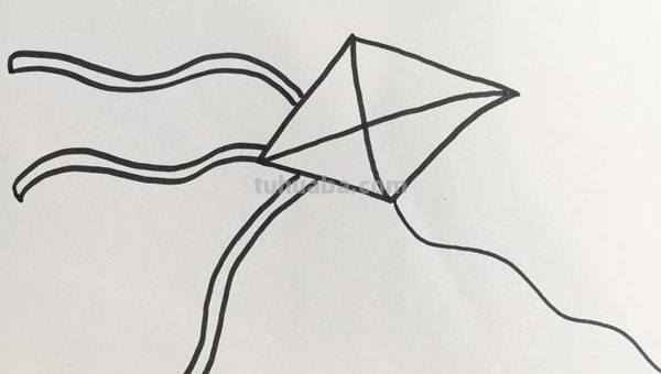 风筝简笔画怎么画