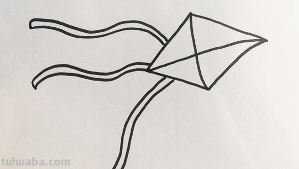 风筝简笔画怎么画