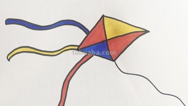 风筝简笔画怎么画