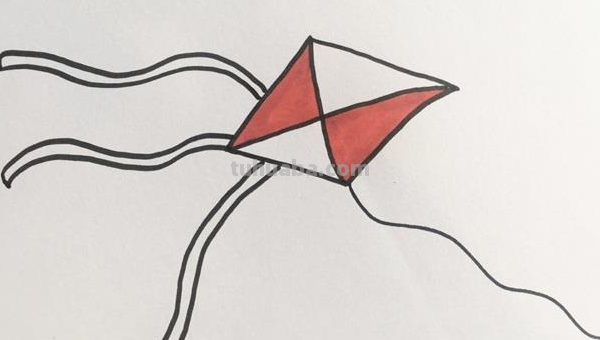 风筝简笔画怎么画