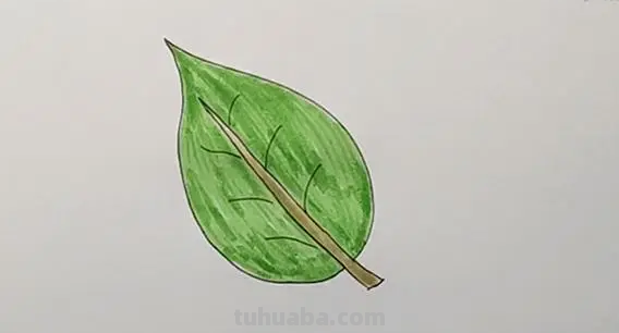 如何画树叶简笔画