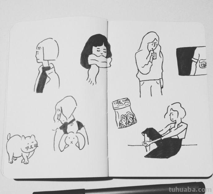 3分钟教你画人物简笔画，超可爱的人物简笔画萌图