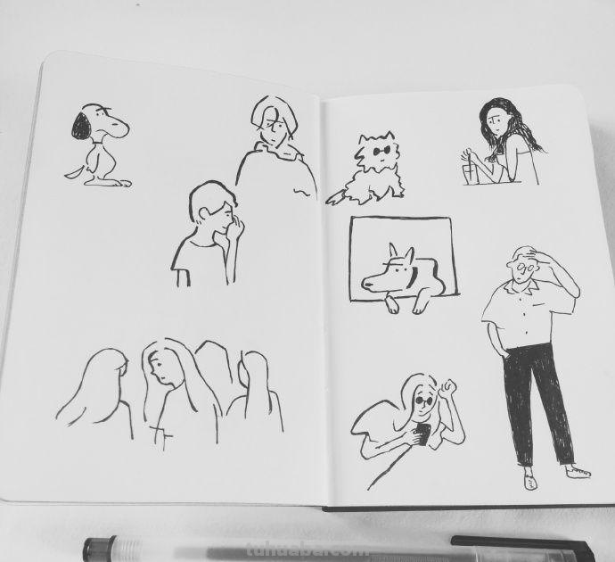 3分钟教你画人物简笔画，超可爱的人物简笔画萌图