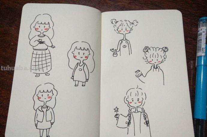 3分钟教你画人物简笔画，超可爱的人物简笔画萌图