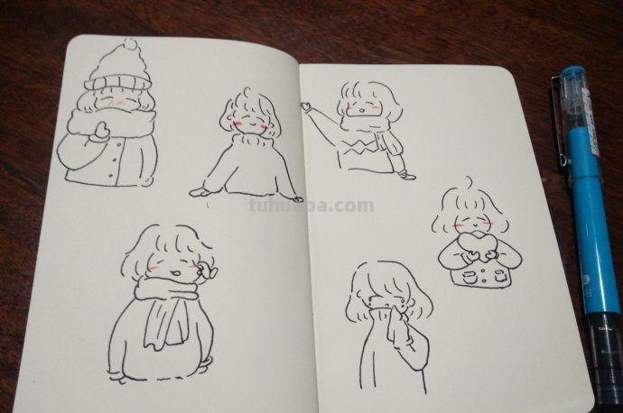 3分钟教你画人物简笔画，超可爱的人物简笔画萌图