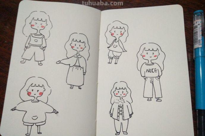 3分钟教你画人物简笔画，超可爱的人物简笔画萌图