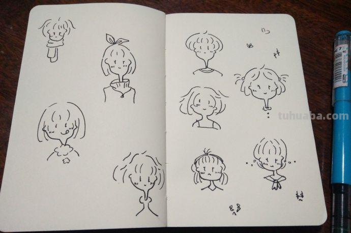 3分钟教你画人物简笔画，超可爱的人物简笔画萌图