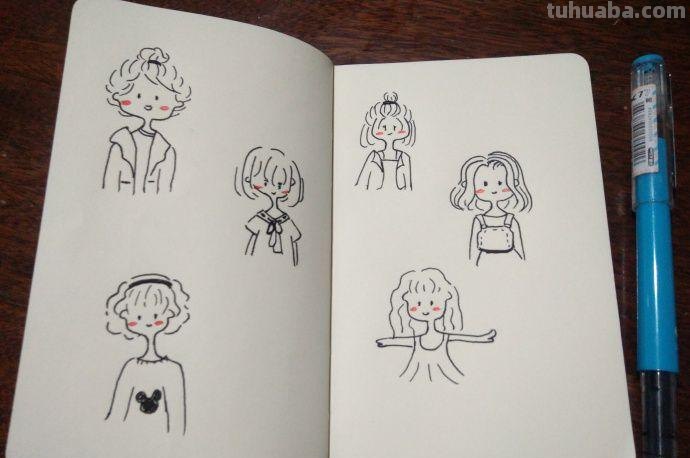 3分钟教你画人物简笔画，超可爱的人物简笔画萌图