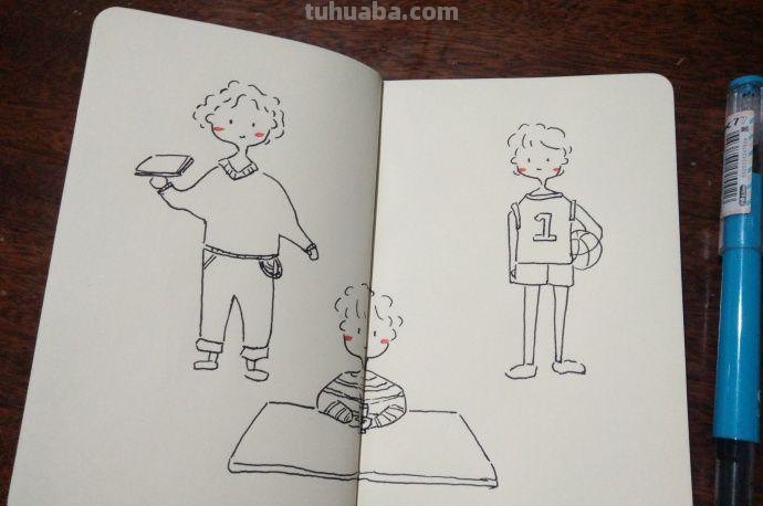 3分钟教你画人物简笔画，超可爱的人物简笔画萌图