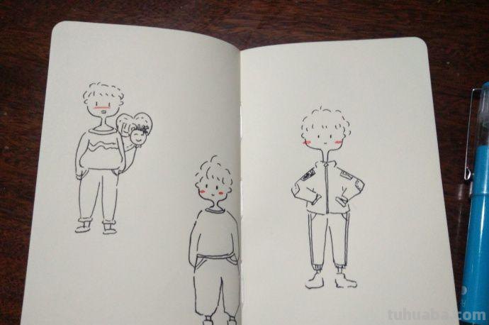 3分钟教你画人物简笔画，超可爱的人物简笔画萌图