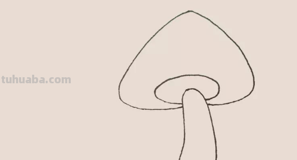 蘑菇怎么画?