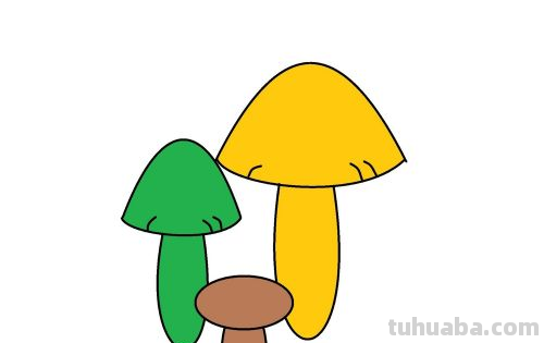 蘑菇怎么画