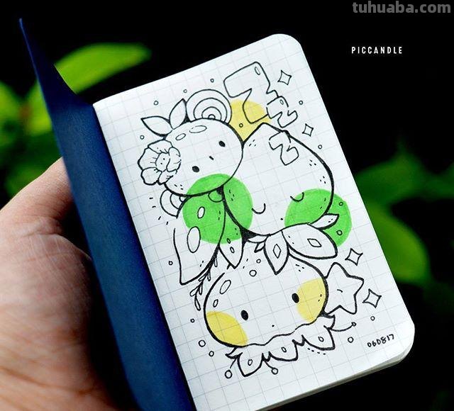 萌宠简笔画~给你的手账手抄报增添不一样的气氛~