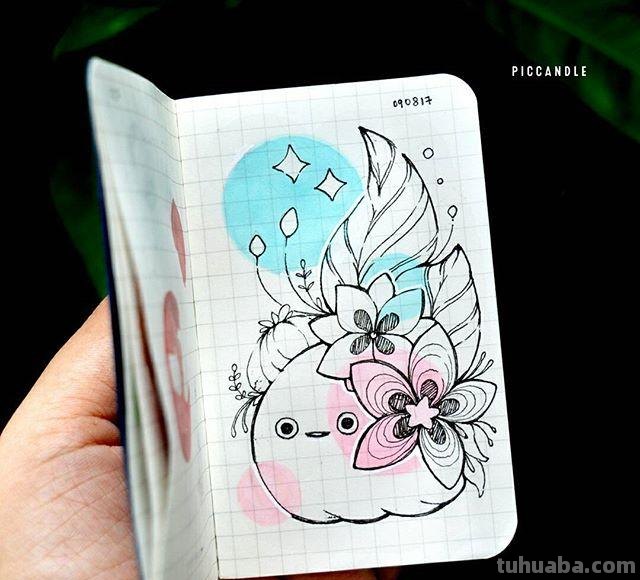萌宠简笔画~给你的手账手抄报增添不一样的气氛~